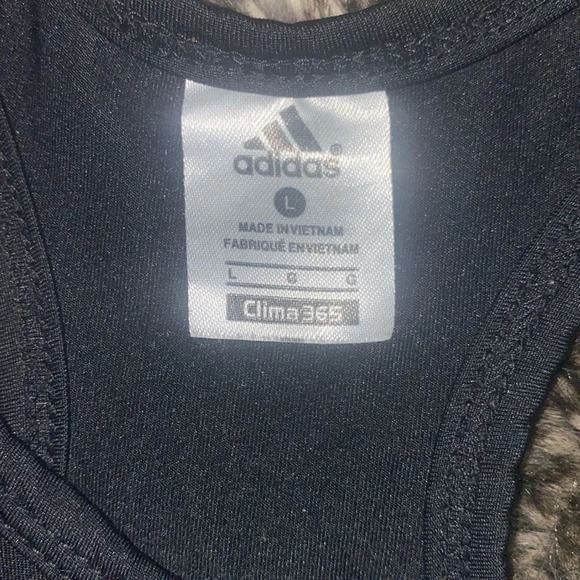 Adidas black sports bra  Sz L - Picture 4 of 7